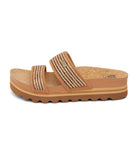 Reef Cushion Vista Hi Womens Sandal Chocolate Raffia 7.5