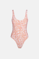 Rhythm Islander Floral Scoop Neck One Piece Bikini  COR XL