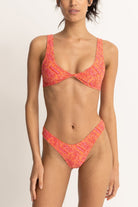 Rhythm Adia Paisley Reversible Twist Bikini Top  ORA XL