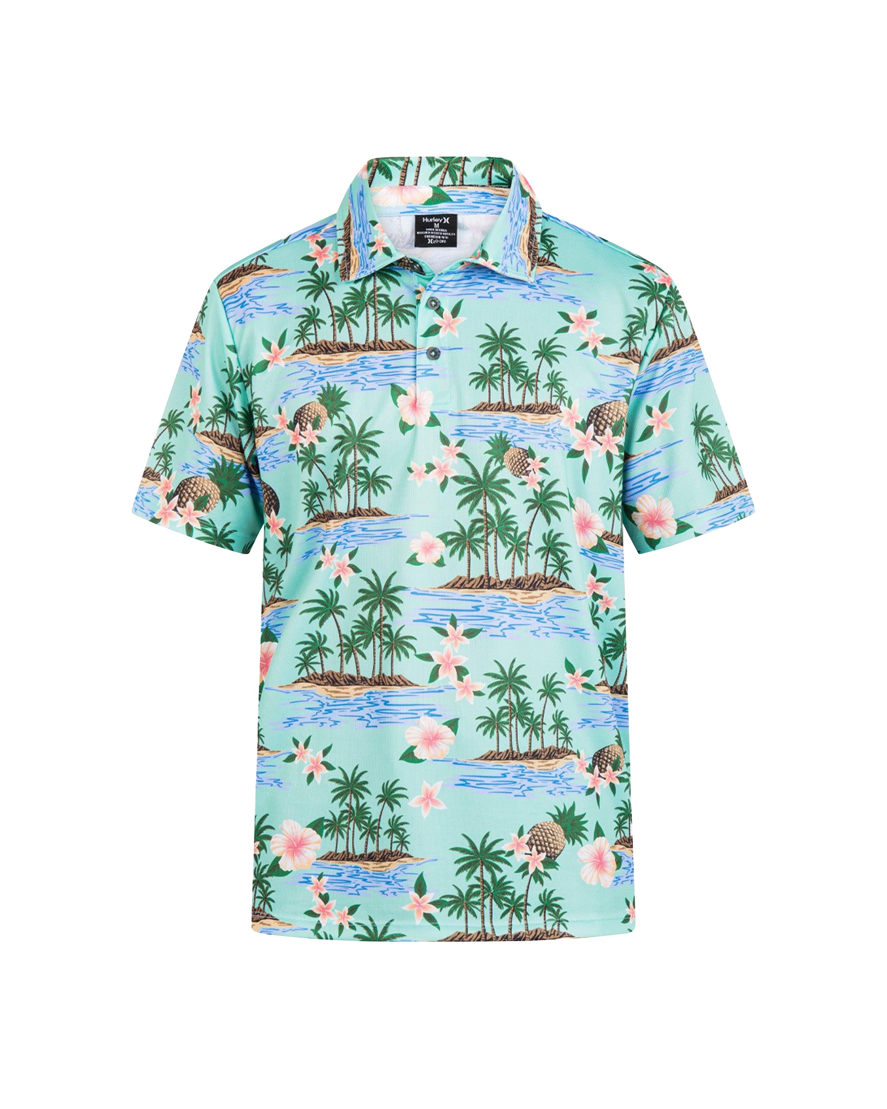 Hurley Fiesta Mesh Polo H3012-TropicalMist3 XS