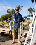 Salty Crew Palomar Perforated Hood BlueCamo XXL