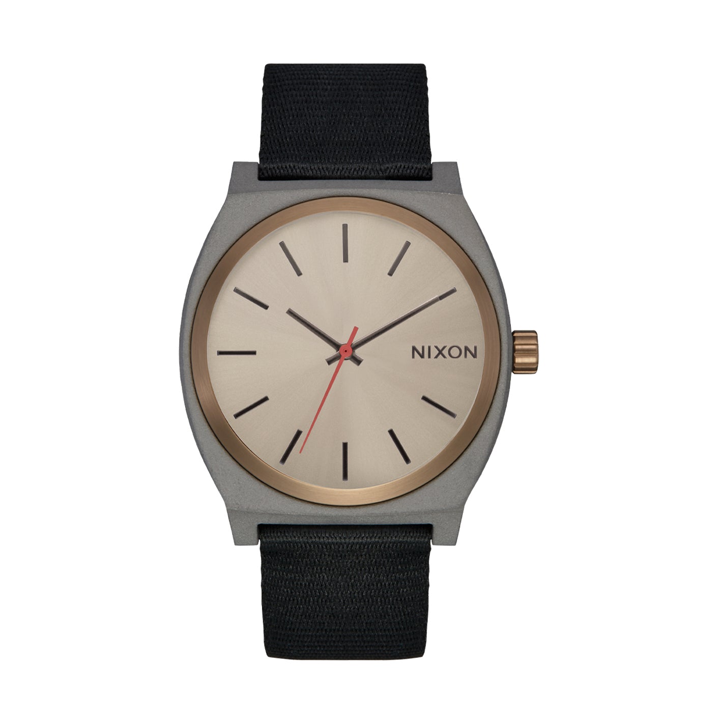 Nixon The Time Teller Nylon Watch 5239-Dark Gray-Pumice-Black