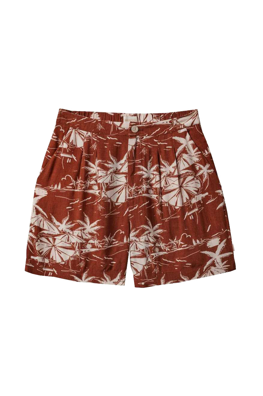Brixton Riviera Short  Sepia L