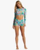 Billabong Tropic Daze Cropped Rash Guard MUL L