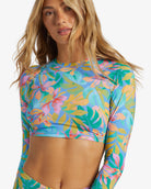 Billabong Tropic Daze Cropped Rash Guard MUL L