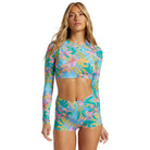 Billabong Tropic Daze Cropped Rash Guard MUL L
