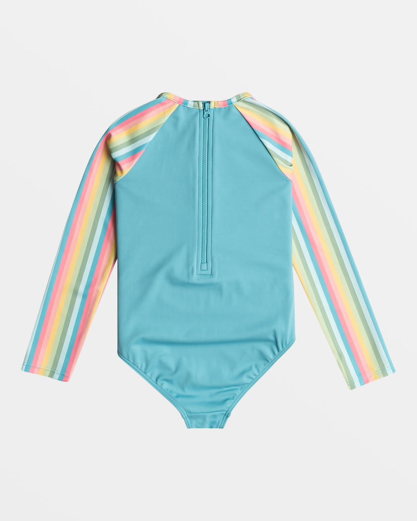 Roxy Rainbow Stripe Onesie Girls Bikini  BJM3 4