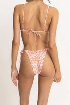 Rhythm Islander Floral Tie Side High Cut Bikini Bottom COR S