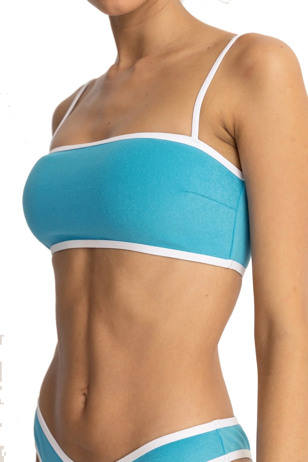 Rhythm Terry Bandeau Bikini Top CAR M