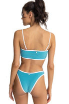 Rhythm Terry Bandeau Bikini Top CAR M