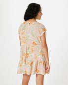 Rip Curl Always Summer Tier Dress Girls ShellCoral 14