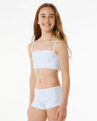 Rip Curl Hibiscus Heat Bikini Girls  LightBlue 14