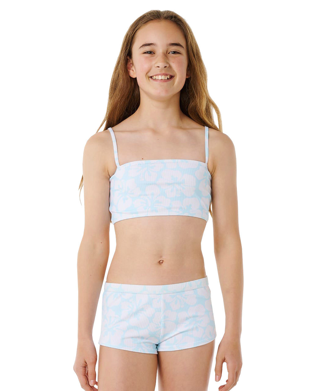 Rip Curl Hibiscus Heat Bikini Girls  LightBlue 12