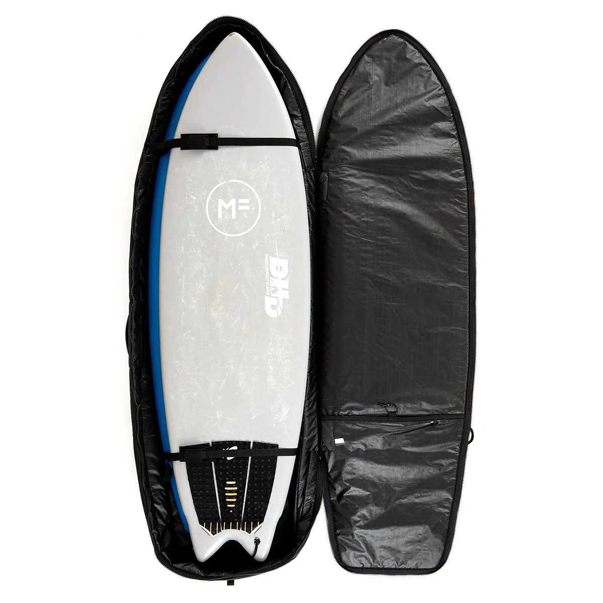 Creatures of Leisure Triple DT2.0 Shortboard Boardbag Black-Silver 7ft1in
