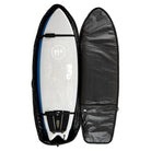 Creatures of Leisure Triple DT2.0 Shortboard Boardbag Black-Silver 7ft1in