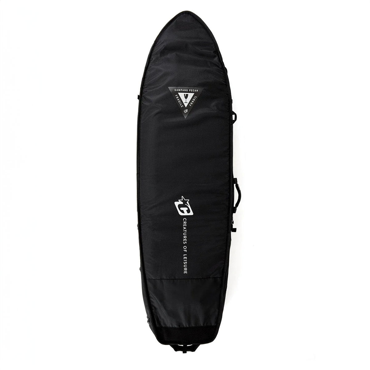 Creatures of Leisure Triple DT2.0 Shortboard Boardbag Black-Silver 7ft1in