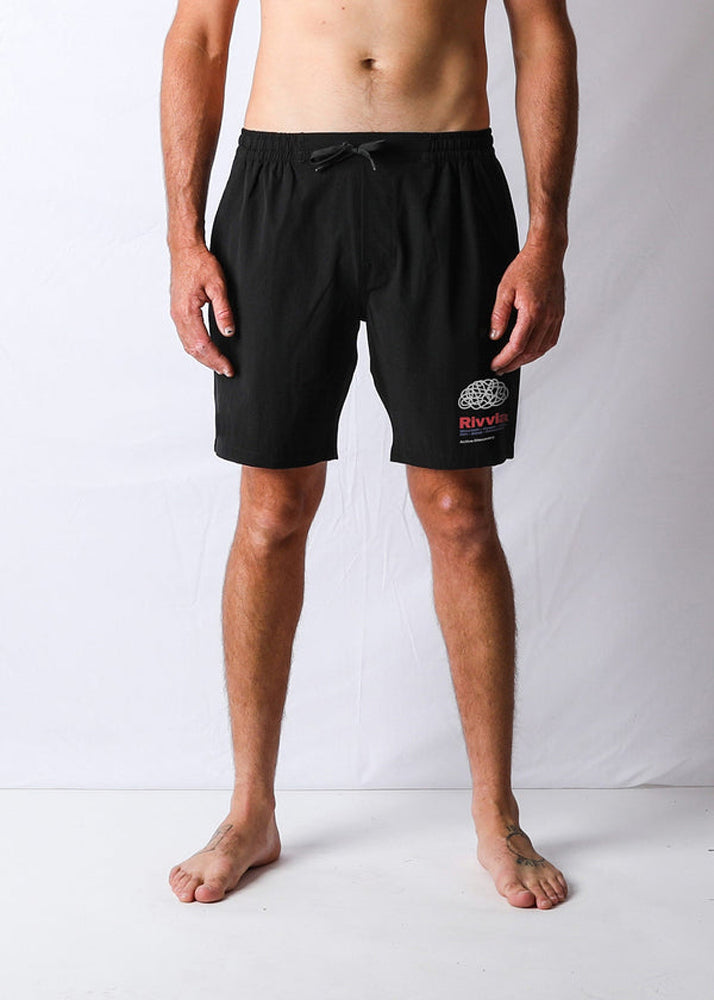 Rivvia Projects Scatter Brain Daily Ride Short Black 36