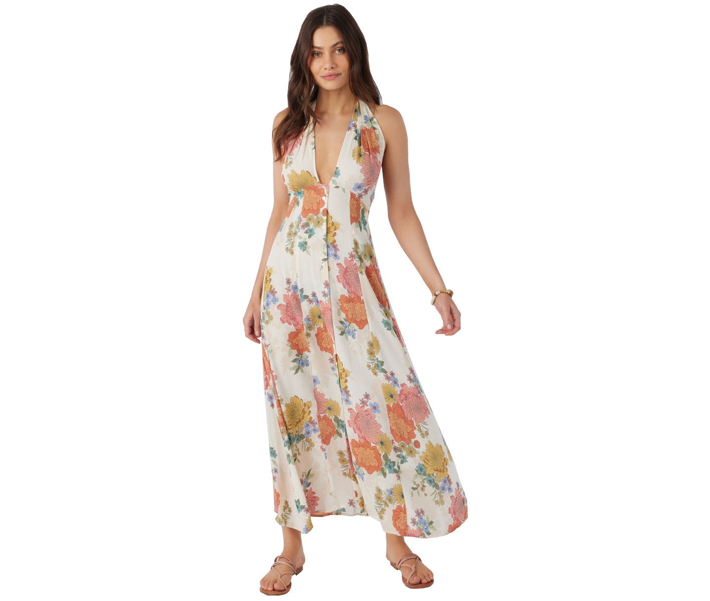 O'Neill Jemma Floral Maxi Dress WWH XS