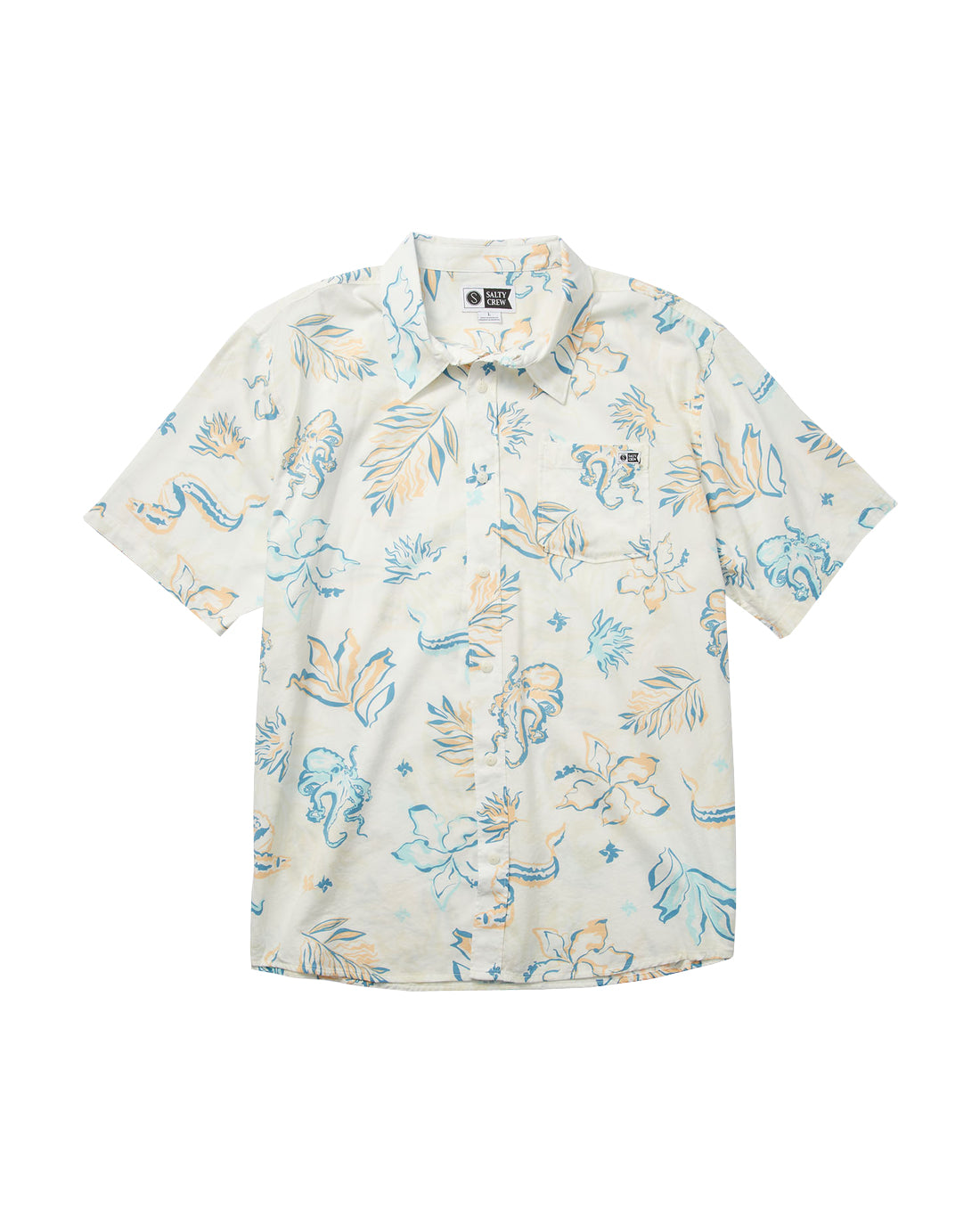 Salty Crew Tropics SS Woven  OffWhite L