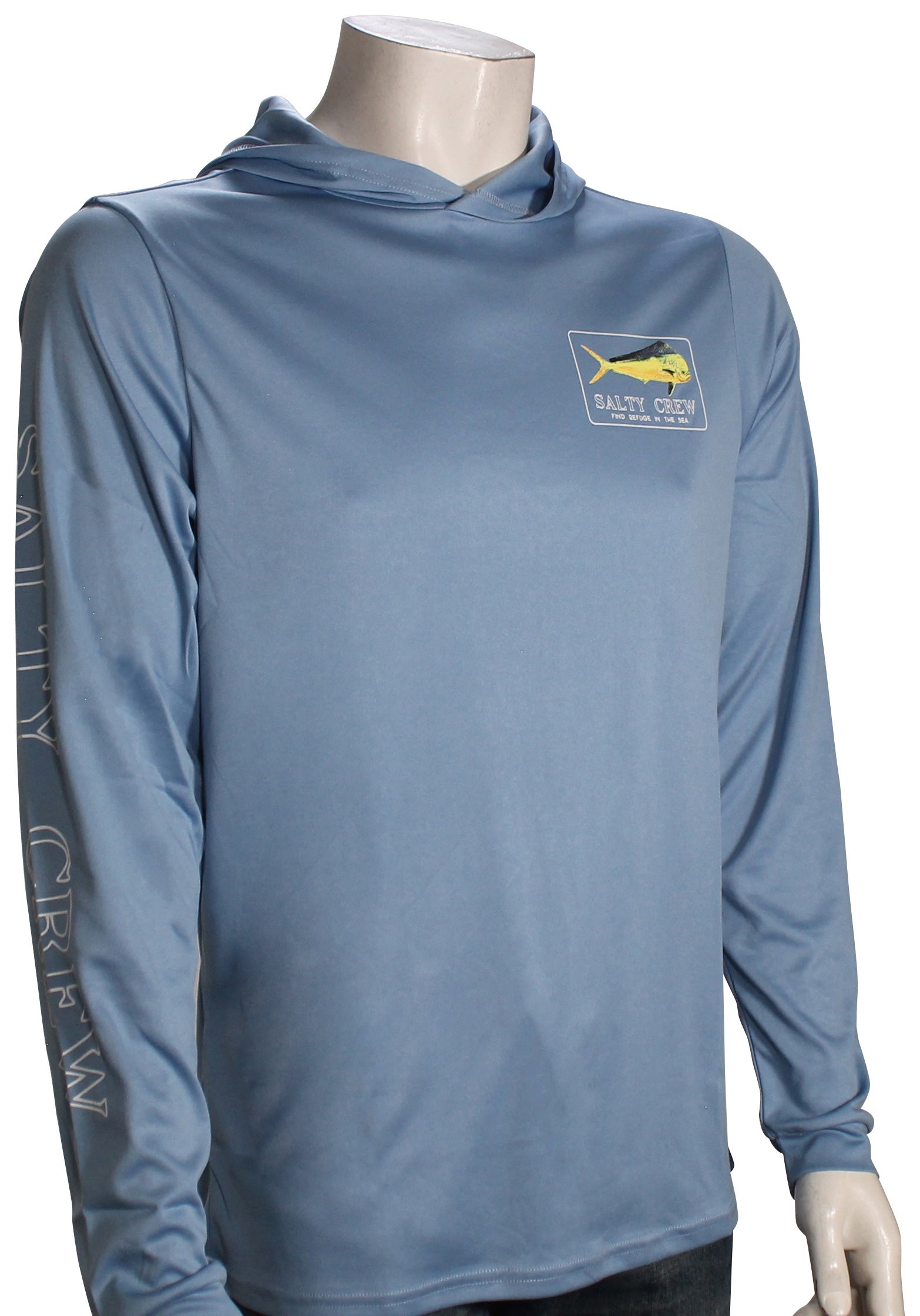 Salty Crew Golden Mahi Hood Sunshirt MarineBlue L