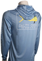 Salty Crew Golden Mahi Hood Sunshirt MarineBlue L