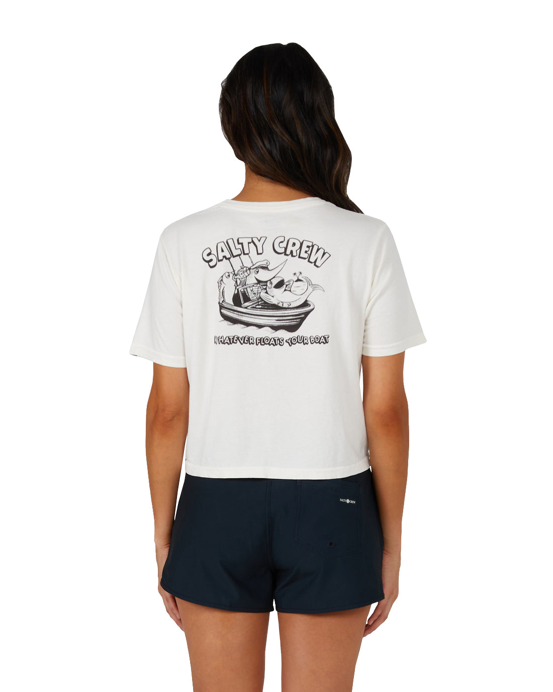 Salty Crew Floats Your Boat Cropped Tee