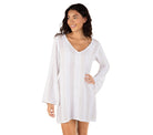 Hurley Stripe Gauze LS Tunic White XS