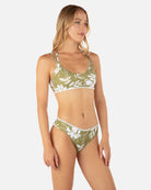 Hurley Waimea Valley Max Bikini Top Army L