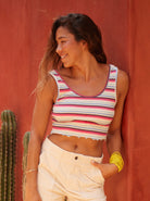 Roxy Keep It Wavy Cropped Tank XKMB XS