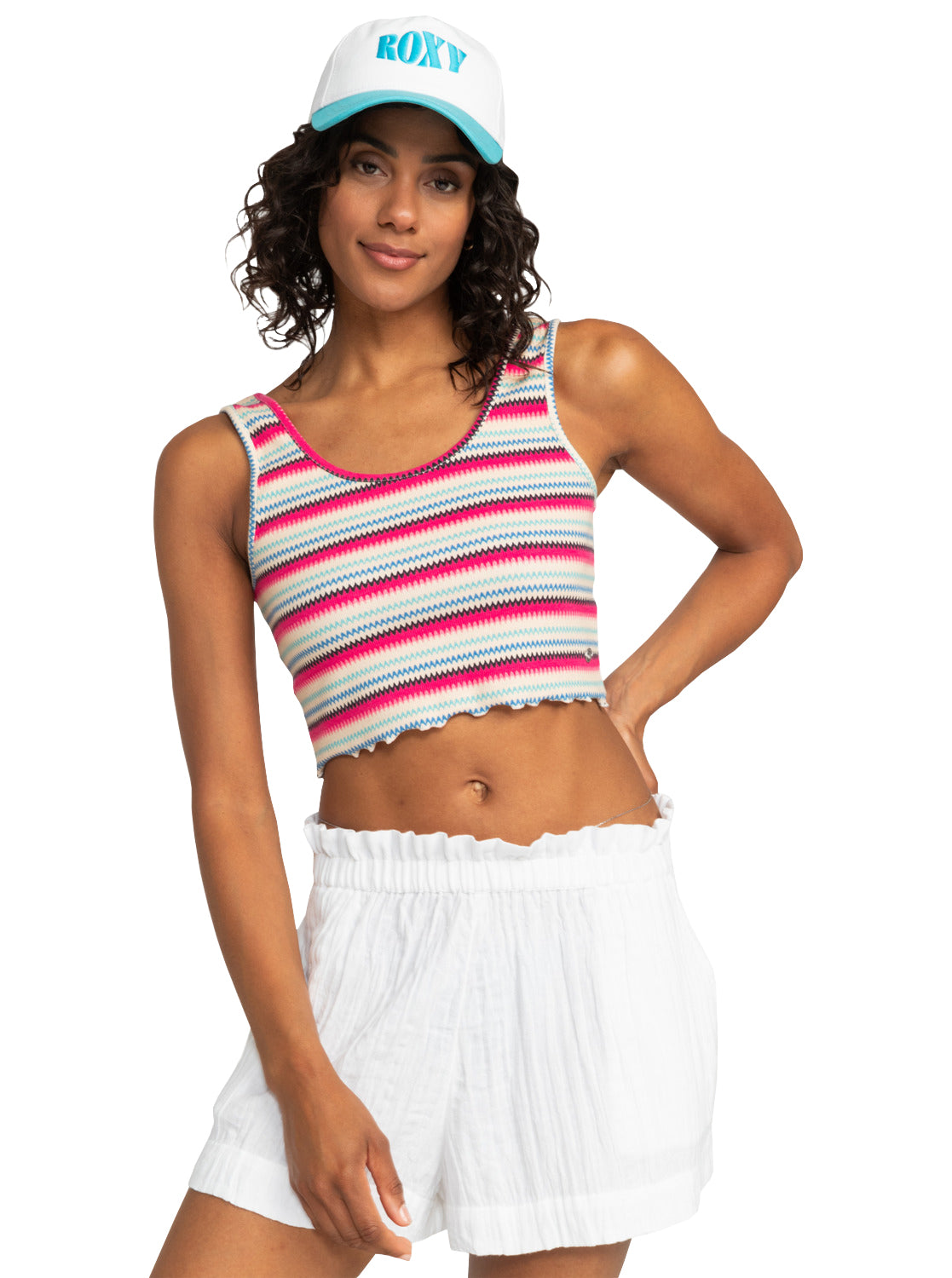 Roxy Keep It Wavy Cropped Tank XKMB L