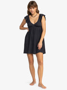 Roxy Luna Flutter Sleeve Mini Dress KTA0 M