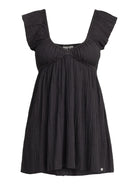 Roxy Luna Flutter Sleeve Mini Dress KTA0 L