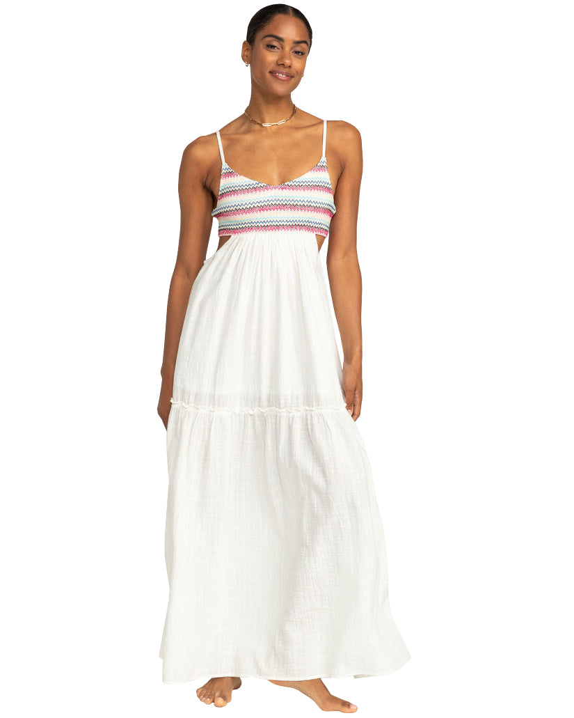 roxy hot tropics maxi dress FIT:Vanity Fit Multi Semi Sheer Crochet Made from 100% Viscose. Color:#26-Cream