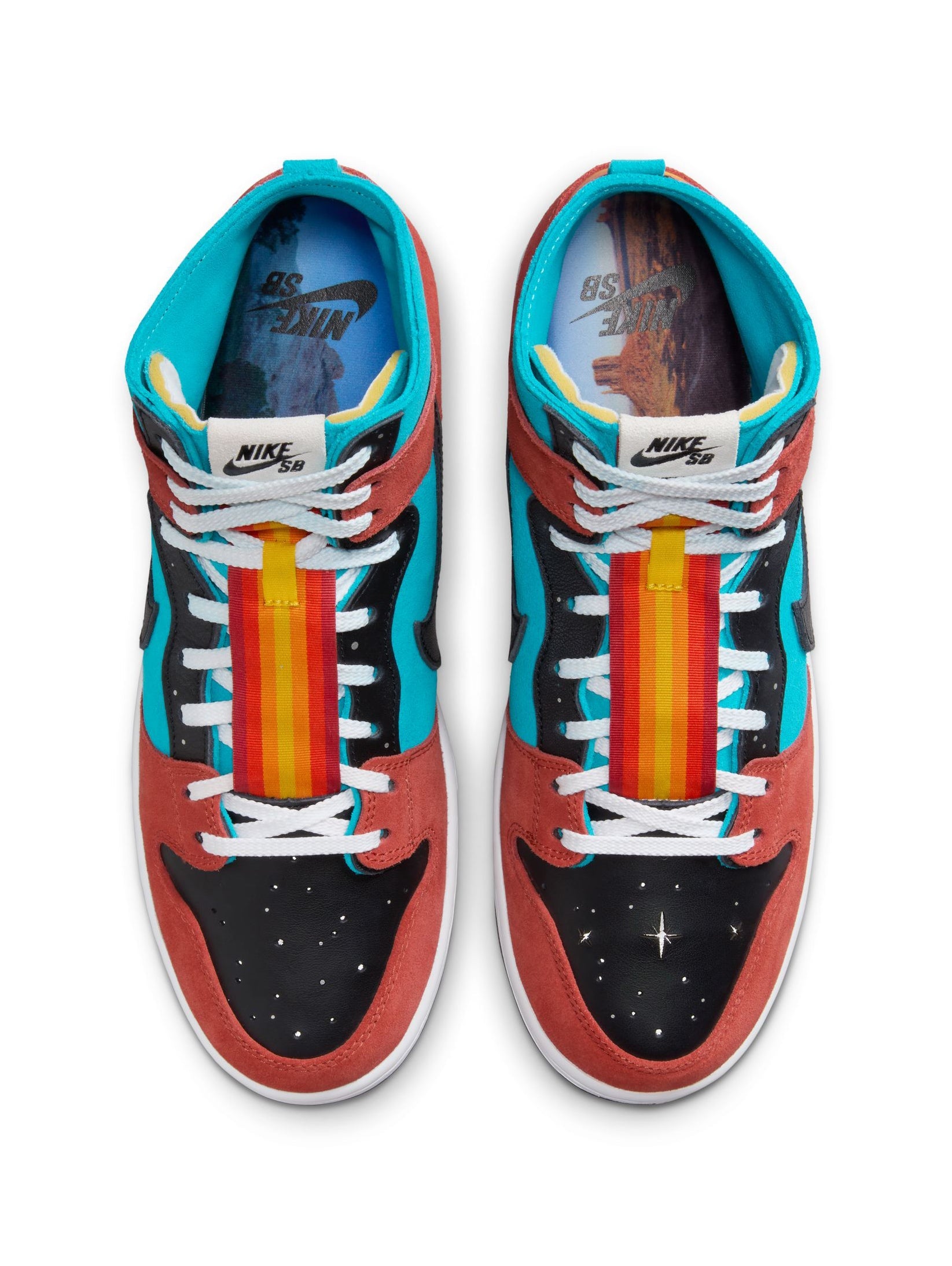 Nike Dunk High QS 400-TurquoiseBlue/BlackRugged 8.5