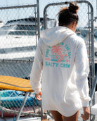 Salty Crew Good Times Hooded Tech Tee VintageWhite M