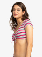 Roxy Paraiso Crop Top Swim Top XKMB M