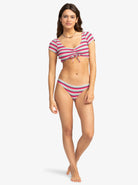 Roxy Paraiso Crop Top Swim Top XKMB L