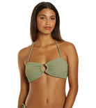 Roxy Essaouira Bandeau Bikini Top  GLD0 L