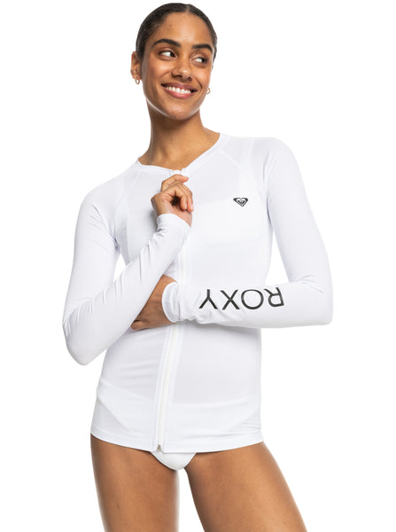 Roxy Lycra Long Sleeve Zipped Rash Guard | Roxy