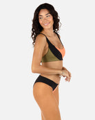 Hurley Color Blocked Max Cheeky Bottom CBLO L