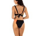 Hurley Color Blocked Max Cheeky Bottom CBLO L