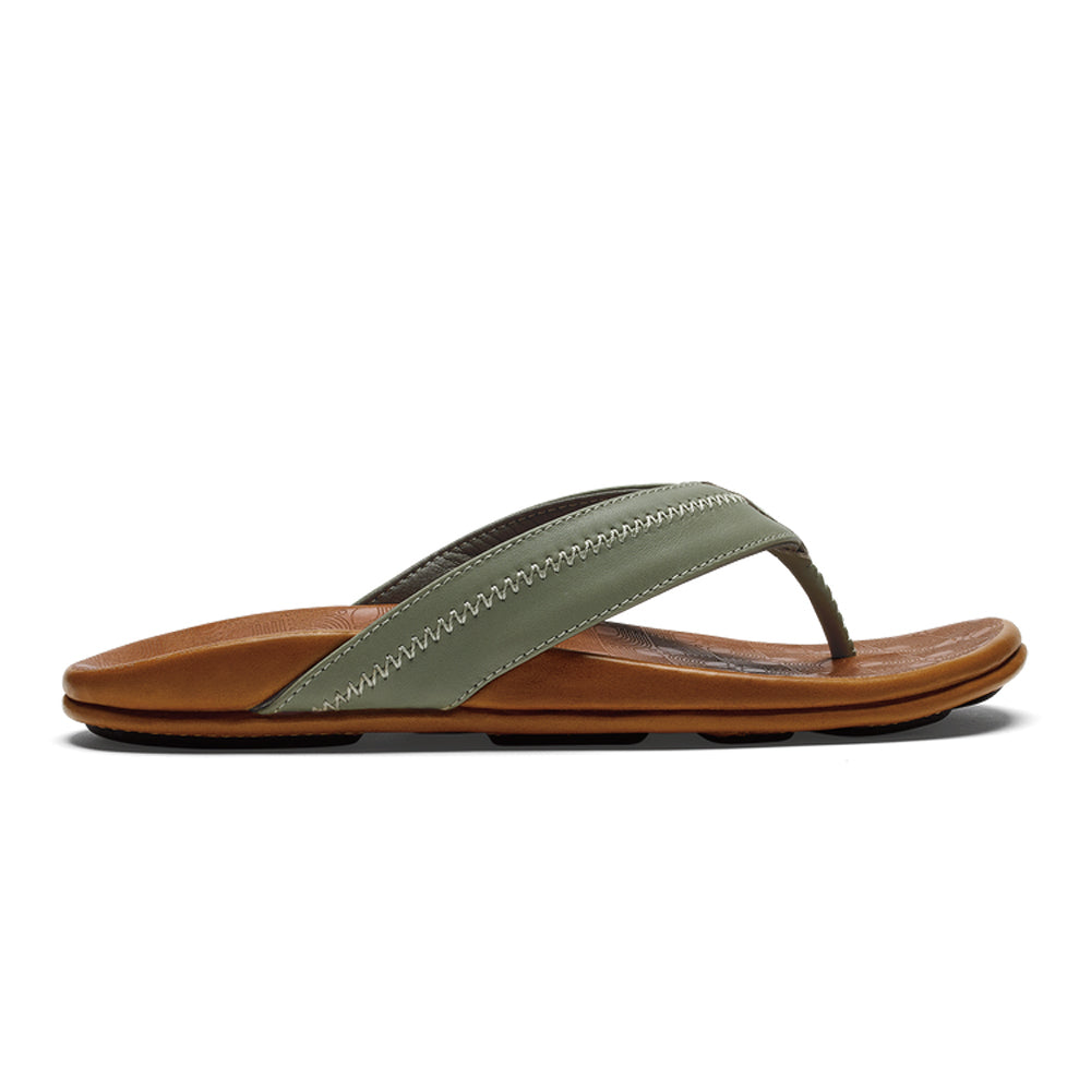 Olukai Hiapo Mens Sandal 4DFM-Odyssey Grey-Sahara 9