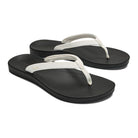 Olukai Uiki Womens Sandal WBLR-Bright White-Lava Rock 9