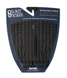 Firewire Action Slater 5-Piece Arch Traction Pad Black/Blue OS