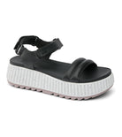 Reef Vista Higher Raya Womens Sandal Black-White 8