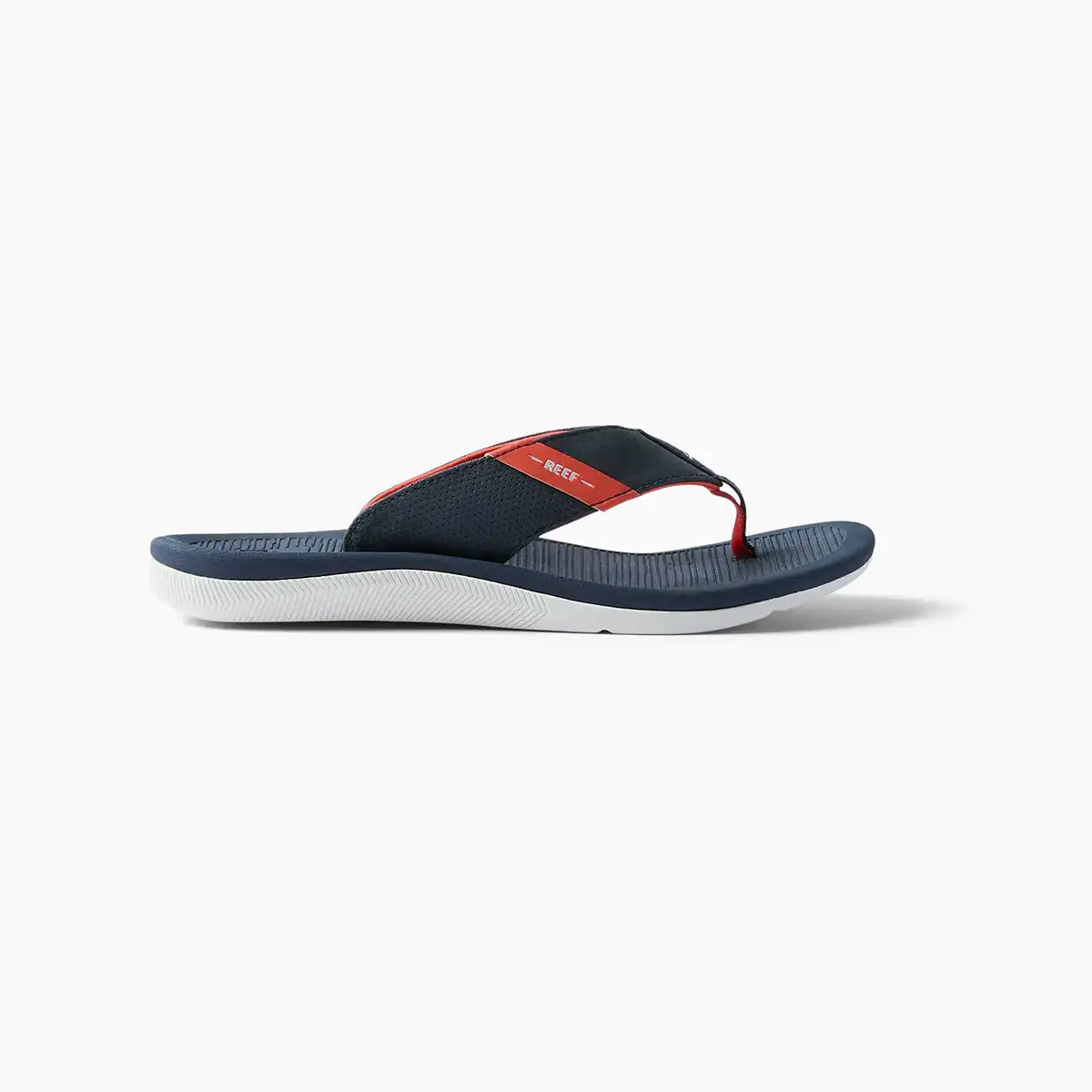 Reef Santa Ana Boys Sandal Navy-White-Orange 2 Y