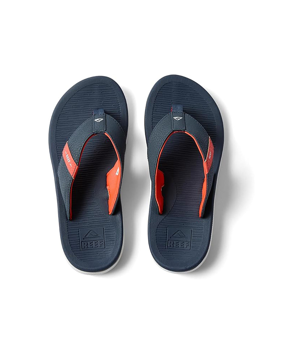 Reef Santa Ana Boys Sandal Navy-White-Orange 13 C