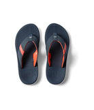 Reef Santa Ana Boys Sandal Navy-White-Orange 4 Y