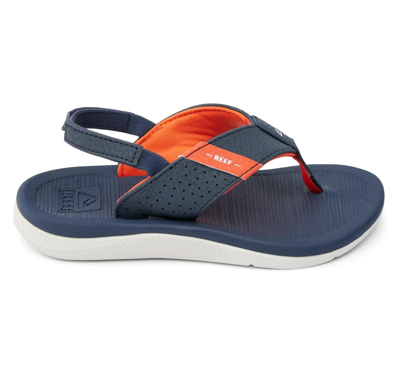 Reef Little Santa Ana Boys Sandal Navy-White-Orange 12 C