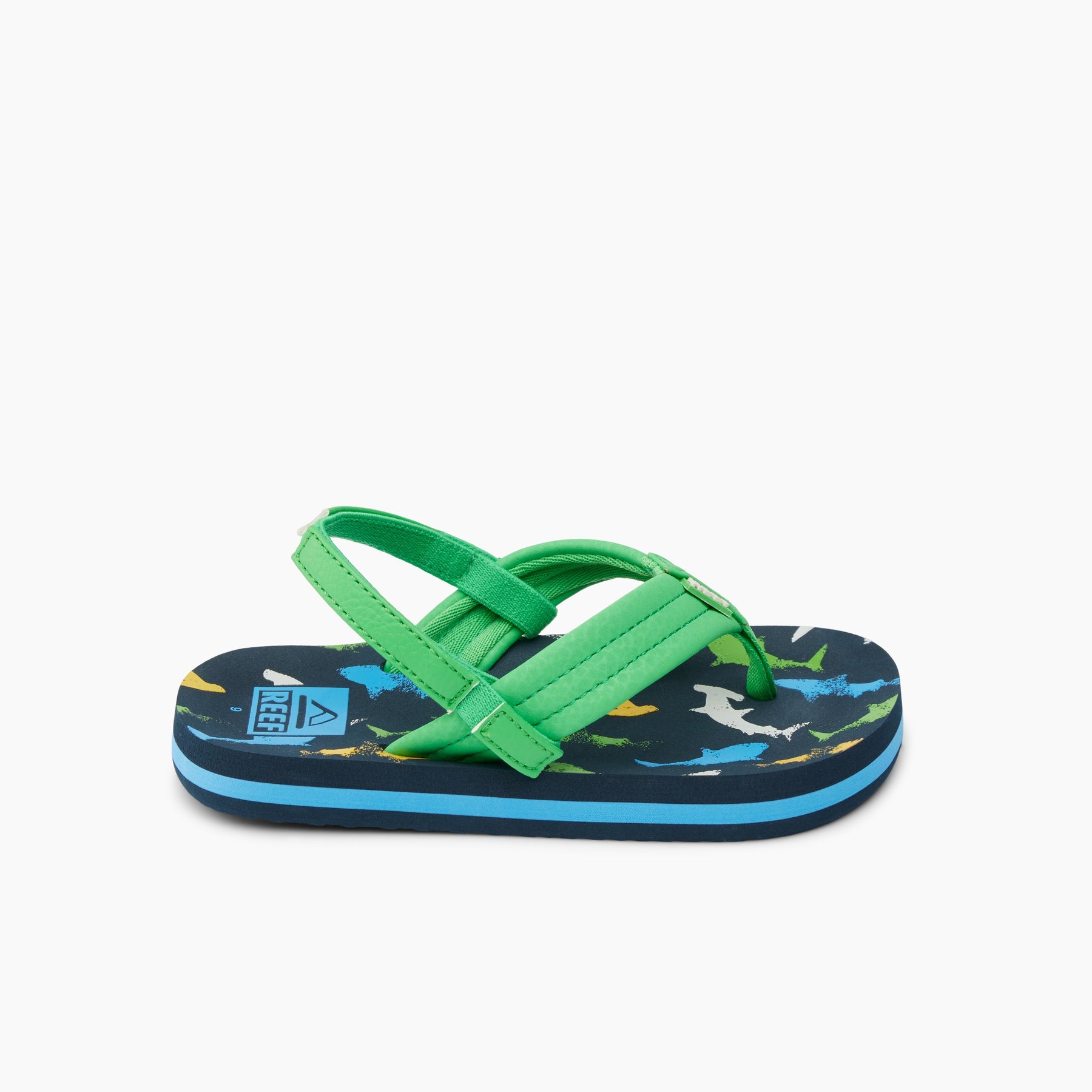 Reef Little Ahi Boys Sandal Multi Shark 6 C